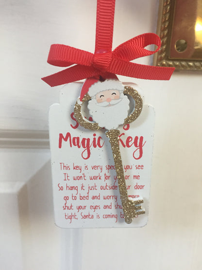 Santa's Magic Key Christmas Decoration Door Charm