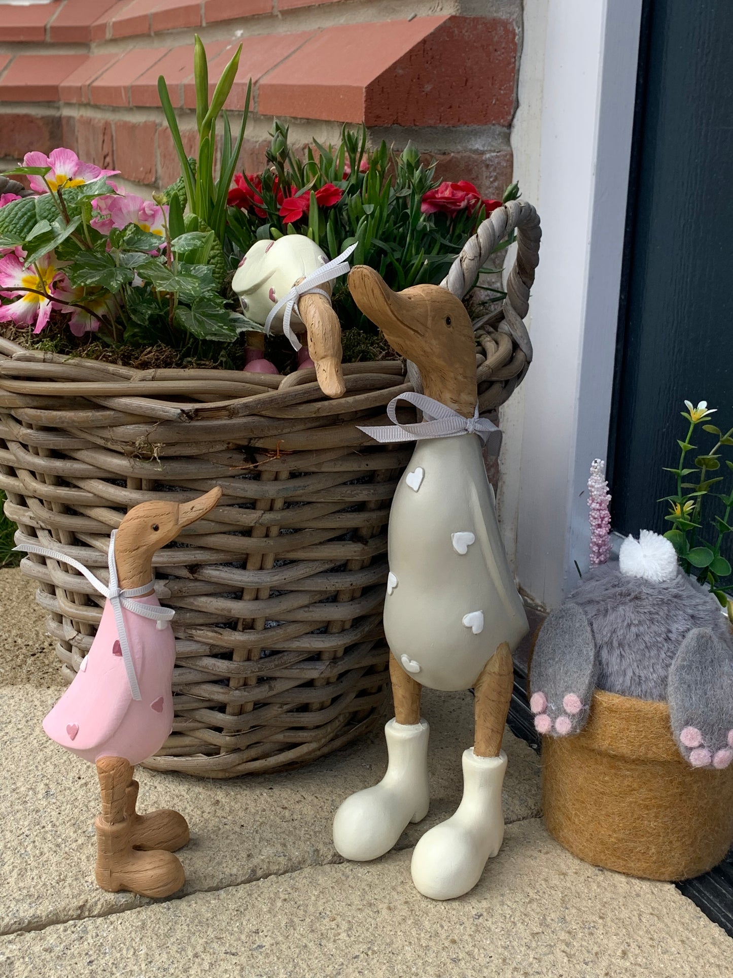 'Bunny Bums' In Flower Pot Easter Decoration