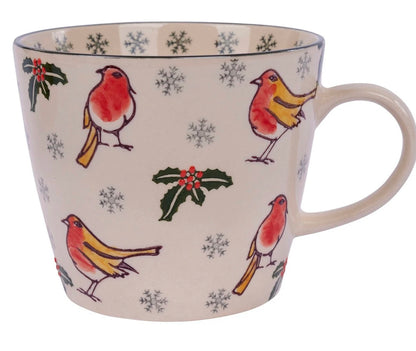 Christmas Robin & Holly Mug