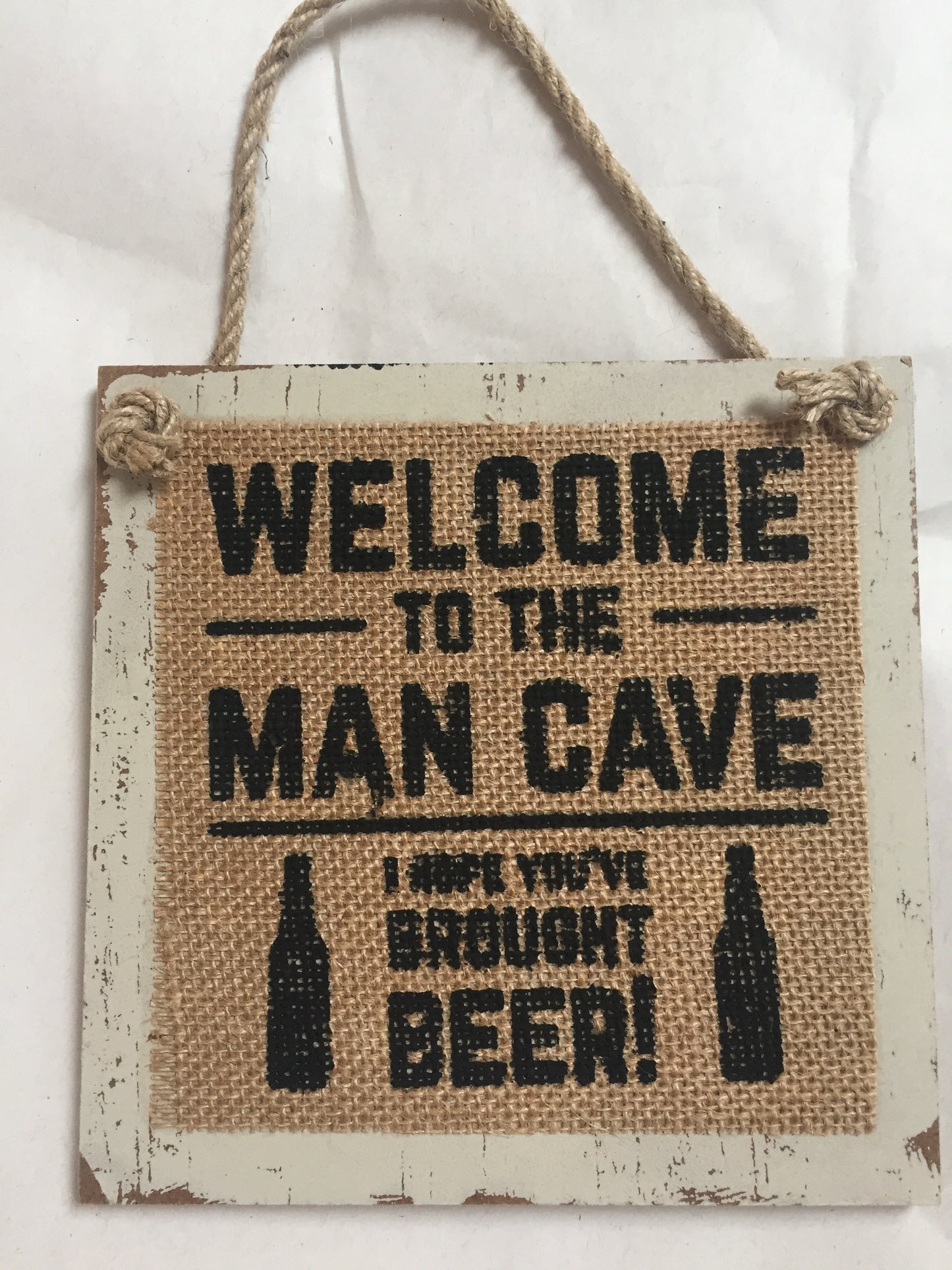 Wooden Men’s Hessian Plaques - 4 designs available