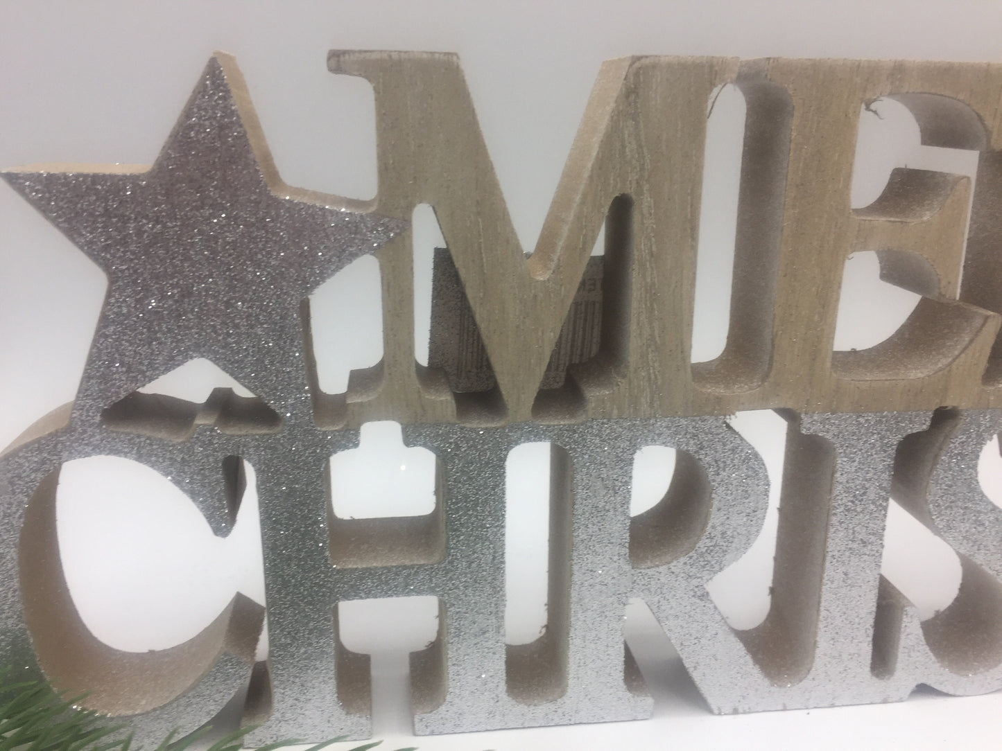 Merry Christmas Wooden Standing Words - 2 designs available