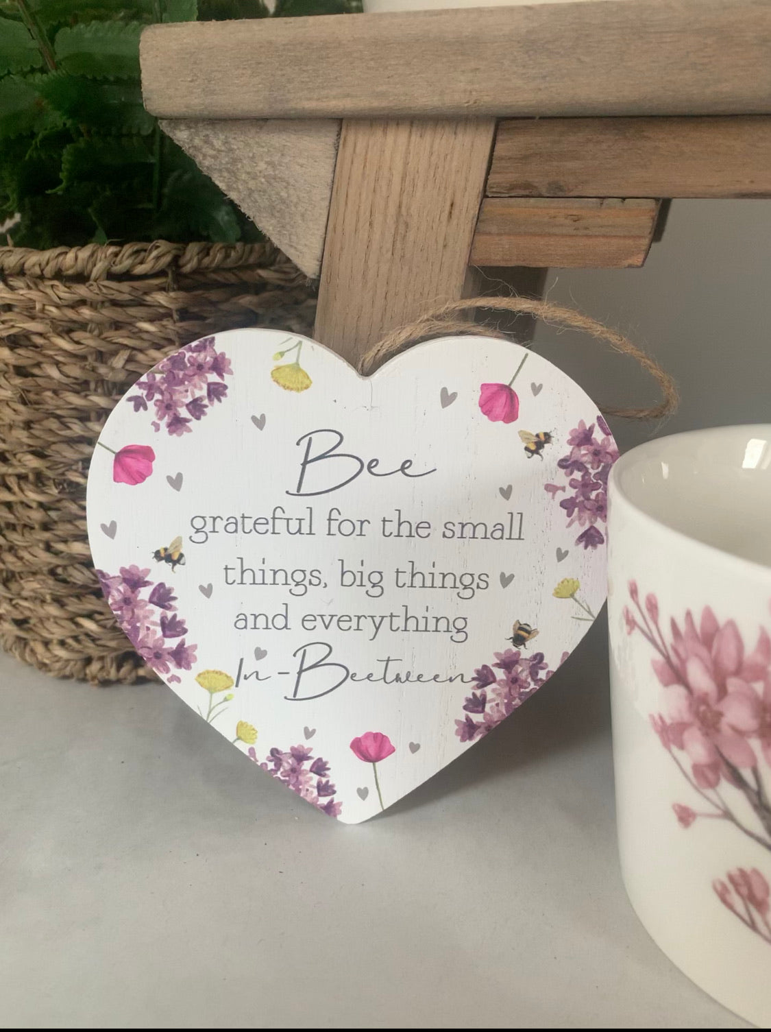 Bee Themed Hanging Hearts - 5 styles available