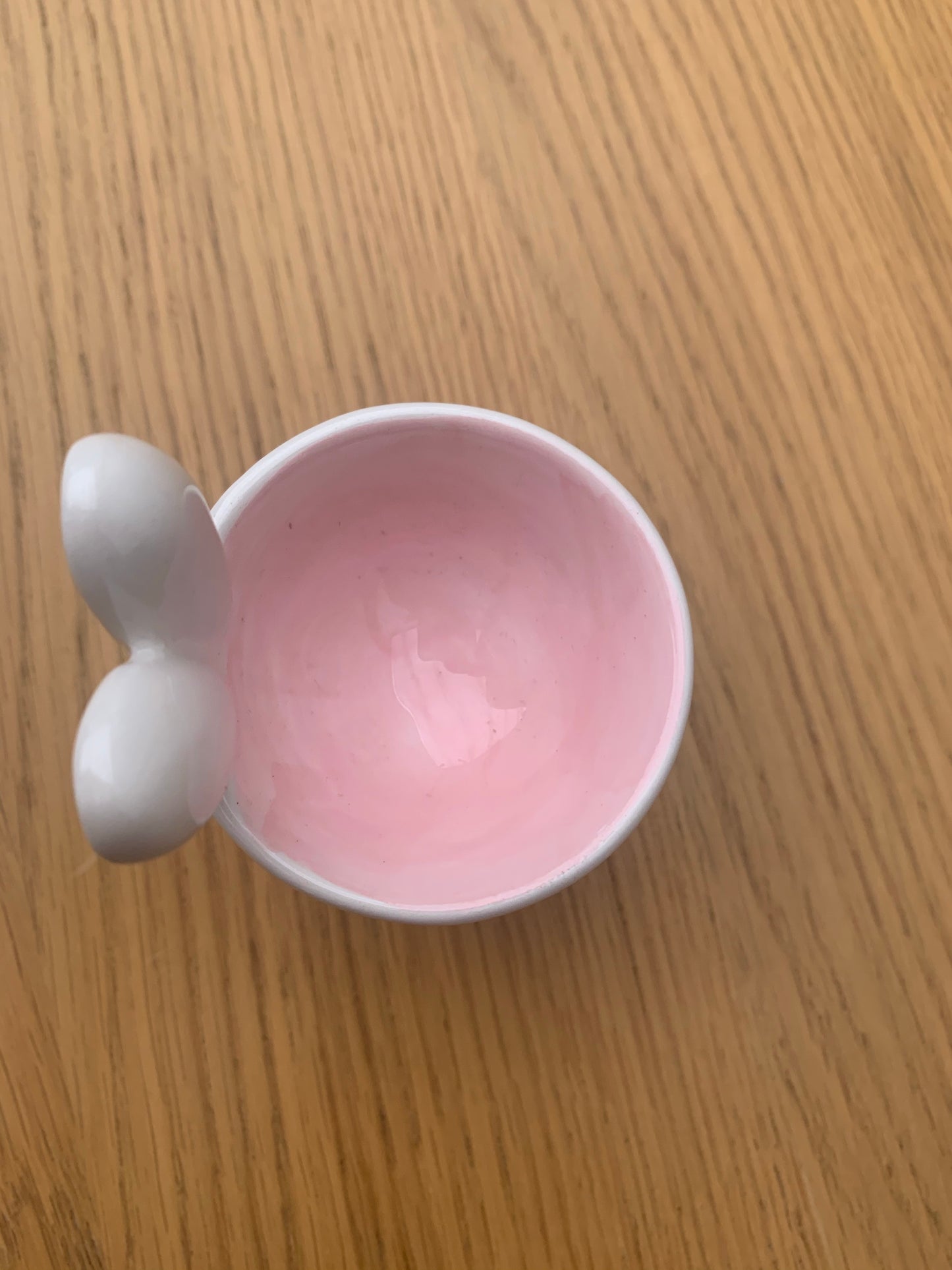 White Bunny Ceramic Egg Cup