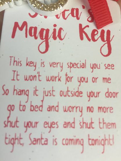 Santa's Magic Key Christmas Decoration Door Charm