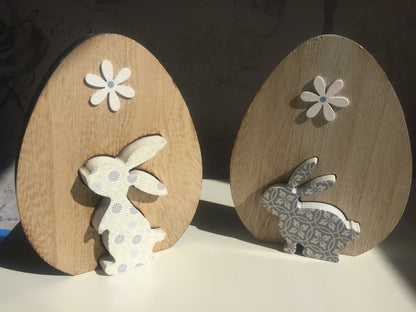 Rustic Wooden Easter Egg Decorations