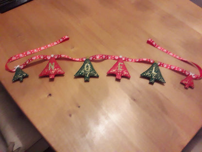 Handmade Noel Christmas Bunting Garland