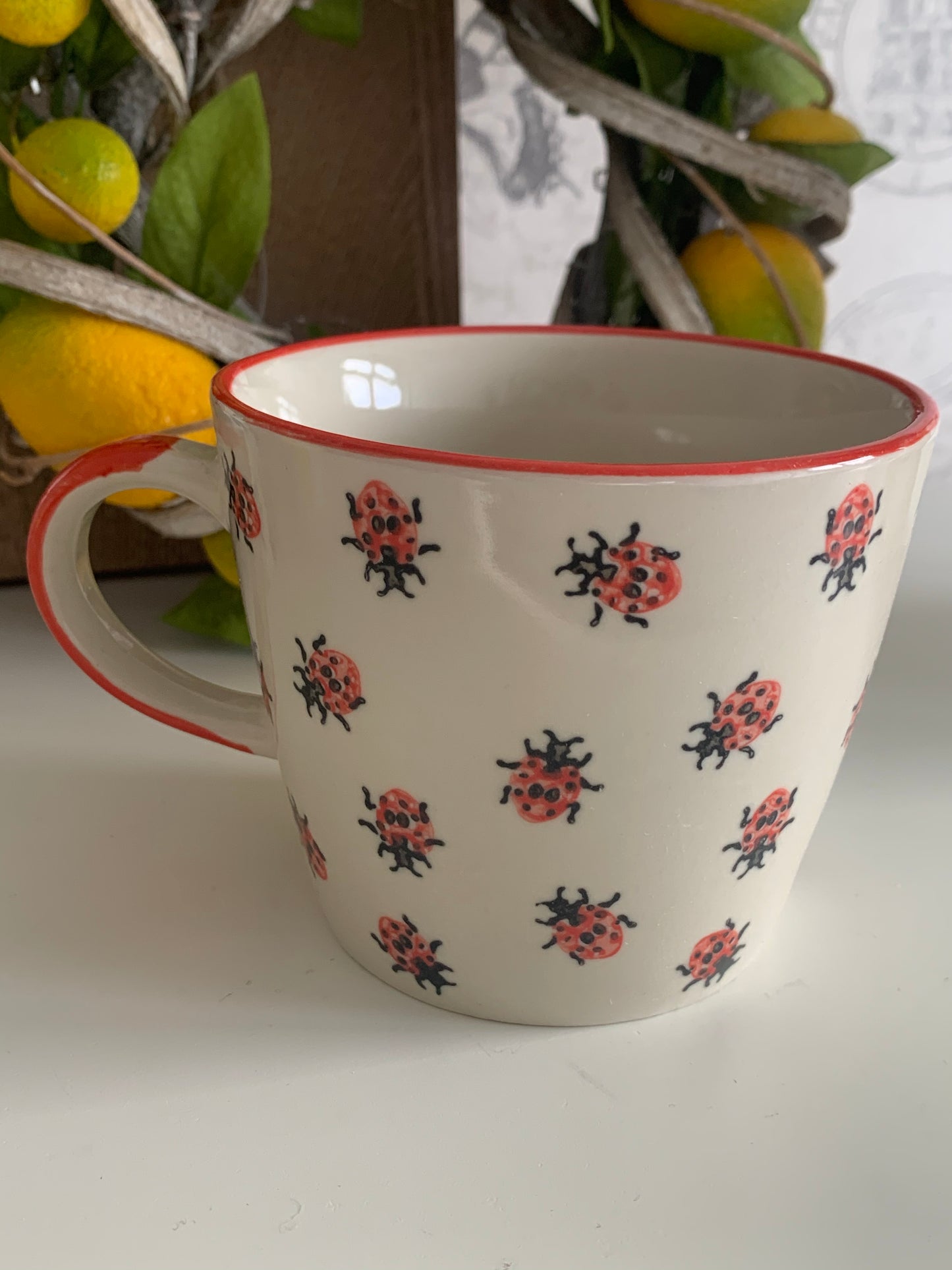 ceramic mug - various designs available ladybirds