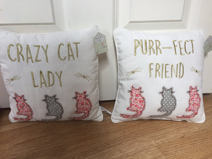 Mini Cat Lovers Cushion