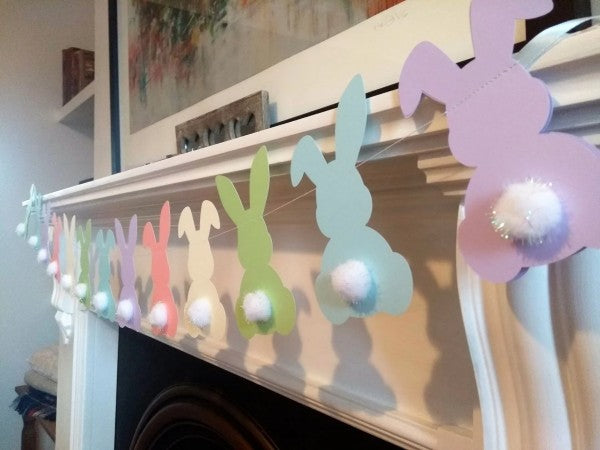 Multicoloured Easter Bunny Bunting