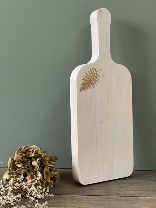 Fern & Thistle Wooden Serving Boards - Round or Rectangle