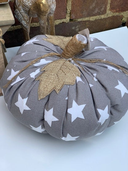 Grey Halloween Pumpkin Door Stop