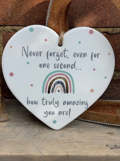 Ceramic Rainbow Heart