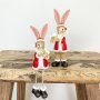 Sitting Santa Rabbit With Star or Present